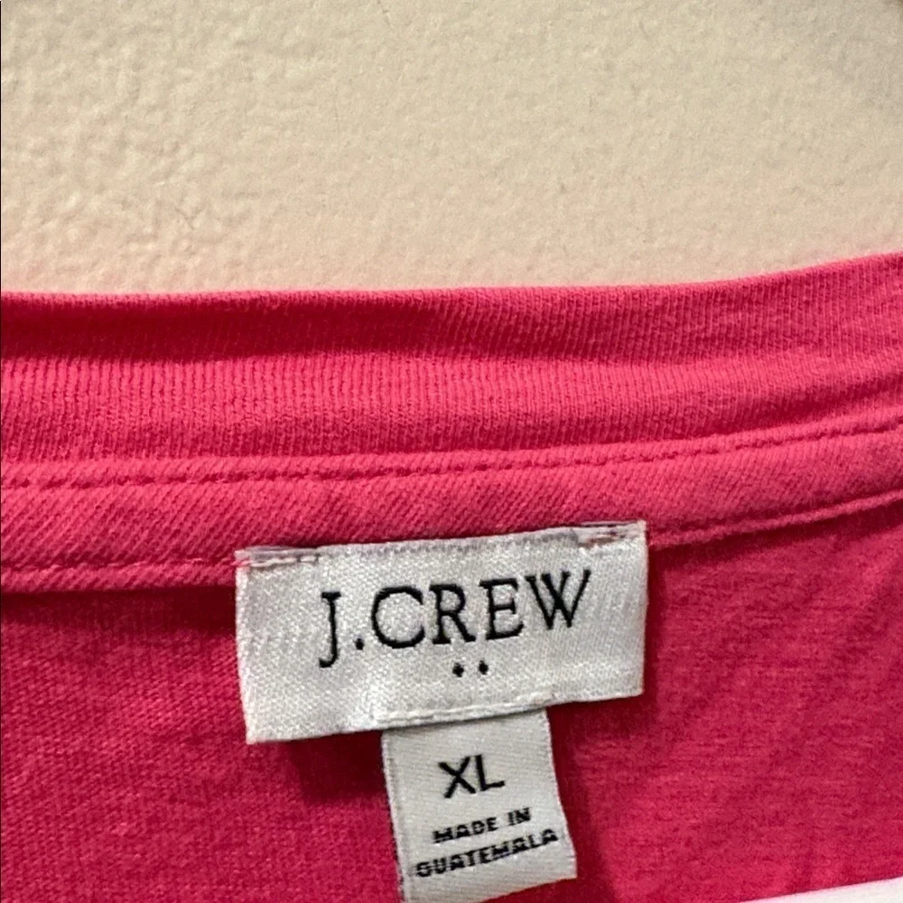 J. Crew Vibrant Pink Dress - women’s XL - 100% cotton - tiered